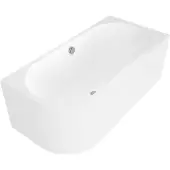 Polysan VIVA R MONOLITH asymmetrische Badewanne 170x75x60cm,rechts, weiß