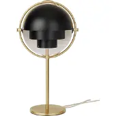 Gubi Tischleuchte Multi-Lite, Höhe 50 cm, messing/schwarz