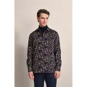 Bugatti Langarmhemd mit grafischem Print