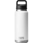 Yeti Rambler Bottle 36oz Chug Cap, White, Thermoflasche mit Verschluss, 1L