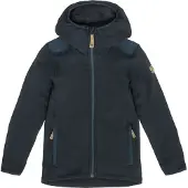 Fjällräven - Kid's Keb Fleece Hoodie - Wolljacke Gr 158 blau/schwarz