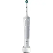 Oral-B Vitality 100 Starter Pack, Erwachsener, Rotierende-vibrierende Zahnbürste, Weiß, Grau, 2 min, Akku, Integrierte Batterie