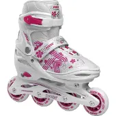 Roces Rollschuhe - Jokey 3.0 Mädchen - Weiß/Pink - Inlineskates - - 38/41 - Rollschuhe