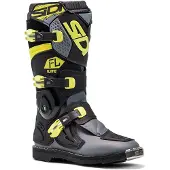Sidi Flame Motocross-Stiefel, schwarz/limette/grau, Größe 38