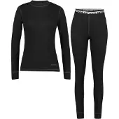 Icepeak Thermounterwäsche-Set "SKI UNTERWÄSCHE IVEYE", Damen, Gr. XL (42), schwarz, Jersey, Obermaterial: 100% Polyester, eng, Bekleidungssets Thermounterwäsche-Set