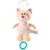 Nici Spieluhr Katze Auf Kopfkarte Teddy 18 Cm