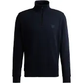 BOSS Sweatshirt aus Baumwoll-Terry mit Troyerkragen Grösse S