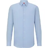 HUGO Slim-Fit Hemd aus bügelleichter Baumwoll-Popeline Grösse 40