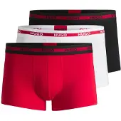 HUGO Dreierpack Boxershorts aus Stretch-Baumwolle mit Logo-Bund Grösse XS