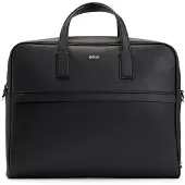 BOSS für Herren. 50483563 Schwarze Leder-Aktentasche Zair (OSFA), Lässig, Klassisch
