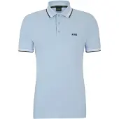 BOSS für Herren. 50469055 Blaues Poloshirt von Paddy (S), Lässig, Baumwolle, Kurzarm