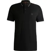 BOSS für Herren. 50507699 Passertip Poloshirt schwarz (S), Lässig, Synthetisch, Kurzarm