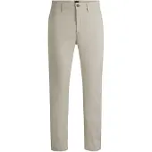 BOSS für Herren. 50510917 Beige konisch zulaufende Chino-Hose (30/32), Lässig, Baumwolle