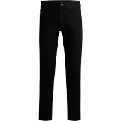 BOSS Delaware Slim-Fit Jeans aus komfortablem Stay-Black Stretch-Denim Grösse 44/36