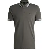 BOSS für Herren. 50469055 Polo Paddy grau (XL), Lässig, Baumwolle, Kurzarm