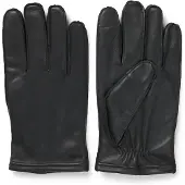 BOSS Touchscreen-geeignete Lederhandschuhe mit metallenem Logo-Detail Grösse 9.5