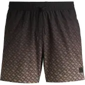 BOSS Badeshorts mit Logo-Aufnäher und Monogramm-Print im Dégradé-Stil Grösse S