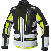 Spidi H2Out Allroad Motorrad Textiljacke, schwarz/grau/gelb, L