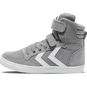 Hummel Sneaker "SLIMMER STADIL HIGH JR", Jungen, Gr. 30, grau, Leder, Textil, Schuhe Sneaker