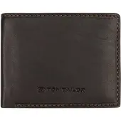 Tom Tailor Geldbörse "LARY", Herren, braun, Leder, Basic, Kleinlederwaren Geldbörse, im Querformat aus echtem Leder