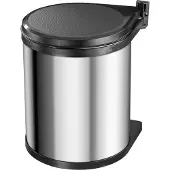 Hailo CompactBox M Abfallsammler - Einbau Swing Mülleimer aus Edelstahl für Küche und Bad - 15 Liter Küchenabfalleimer mit herausnehmbarem Inneneimer