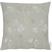Apelt Dekokissen "1113" Gr. 1, beige (leinen, geblümt), B:46cm L:46cm, Polyester, Dekokissen_Sitzkissen_Kissenhüllen, Dekokissen, Kissenhülle ohne Füllung, 1 Stück