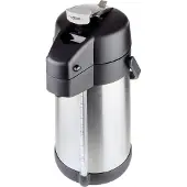 Aps PREMIUM Pump-Isolierkanne, Inkl. 4 Inhaltsbeschriftungen für den Pumphebel, Maße (Ø x H): 15 x 37 cm