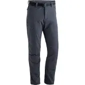 Maier Sports Funktionshose "Oberjoch Therm", Herren, Gr. 48, Normalgrößen, grau, 90% Polyamid, 10% Elasthan, Hosen Funktionshose, Winter-Outdoorhose, wattiert und elastisch