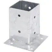 GAH Alberts Aufschraubhülse für Vierkantholzpfosten - 150 x 91 x 91