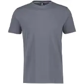 Lerros T-Shirt , Herren, Gr. M (50), grau (rock grau), Single Jersey, Obermaterial: 100% Baumwolle, unifarben, regular fit hüftlang, Rundhals, abgesteppt, Shirts T-Shirt, im Basic-Look