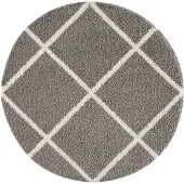 Sanat Teppich MADRID 1353 LIGHT GRAY 200X200 RUND