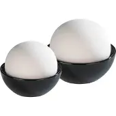 Maximex Luftbefeuchter "Rondo", schwarz (schwarz, weiß), B:9cm H:8cm T:9cm, Luftbefeuchter, Luftbefeuchter, Verdunstung