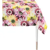 Apelt Tischdecke "1700 Summergarden, Sommerdeko, Sommer", bunt (gelb, apricot, pink), B:150cm L:250cm, Baumwolle, Tischdecken, Tischdecke, Digitaldruck