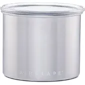 Airscape Vorratsdose "", silber, B:12,1cm H:14cm L:12,1cm Ø:12,1cm, Edelstahl, Kunststoff, Lebensmittelaufbewahrungsbehälter, Vorratsdose, mit Ventil-Deckel, robuste Verarbeitung