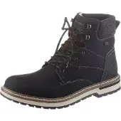 Rieker Winterboots Herren Kunstleder Schwarz Größe: 44