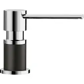 BLANCO LATO Spülmittelspender SILGRANIT-Look zweifarbig silgranitschwarz/chrom