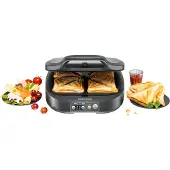 Rommelsbacher Sandwichmaker "ST 1800 für American Toasts im XL Format", grau (schiefergrau), B:36,5cm H:13cm T:31,5cm, Sandwichmaker, Sandwichmaker
