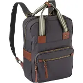 Camel active Rucksack "Bari" aus hochwertigem matten Nylon mit gestreiftem Gewebeband