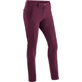 Maier Sports 1100000002199 "Helga slim", Damen, Gr. 34, Normalgrößen, pink (magenta), 90% Polyester, 10% Elasthan, Hosen 1100000002199, warme Damen Outdoorhose, robuste Wanderhose, Slim Fit