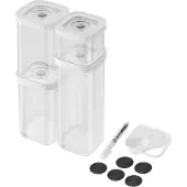 Zwilling Fresh & Save CUBE CUBE Set, S / 6-tlg, Transparent-Weiß