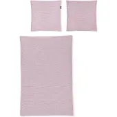 Irisette Seersucker Bettwäsche Easy Granby 155x220 cm + 80x80 cm rosa