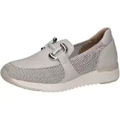 Caprice Damen Slipper Grau Leder-Textil-Mix Größe:40