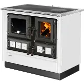 Justus | Küchenofen | Rustico-90 2.0 | 7 kW | Weiß, links