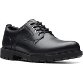 Clarks Halbschuhe Herren Glattleder SchwarzGröße:10