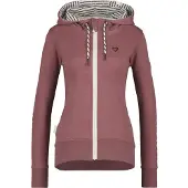 Alife & Kickin "JessyAK A" leichte Kapuzensweatjackemit Logo-Schriftzug auf den Ärmeln