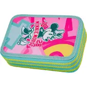 CoolPack Federmäppchen "Etui, Disney, Minnie Mouse", Kinder, pink (minnie mouse), Polyester, Schreibgeräteetuis Federmäppchen, befüllt