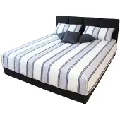 Westfalia Tagesdecke, grau (weiß, grau), B:215cm L:225cm, Polyester, SCHLAFKOMFORT, Tagesdecken, Tagesdecke