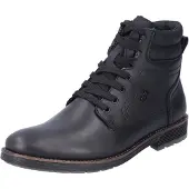 Rieker Herren Stiefeletten/ Winterboots Schwarz Leder Synthetik wasserfest Größe: 43