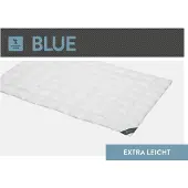 Spessarttraum Daunendecke 135x200 cm 60 % Daunen Extra Leichte Bettdecke Steppdecke Daunen BLUE