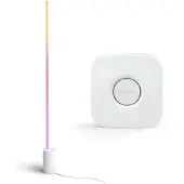 Philips Hue Set: Gradient Signe Stehleuchte Weiß + Bridge